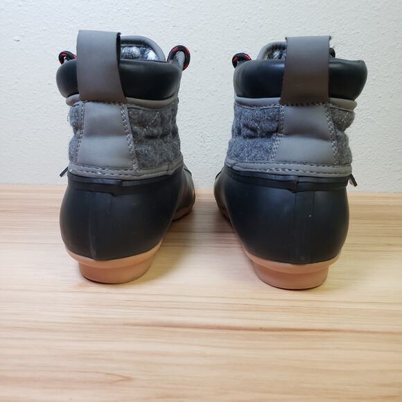 Skechers Women's 8 Lil Puddles Duck Boots Quilted Gray Black Waterproof Gorpcore - Picture 5 of 7